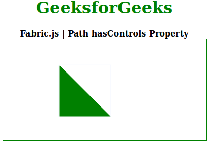 Fabric.js Path hasControls属性