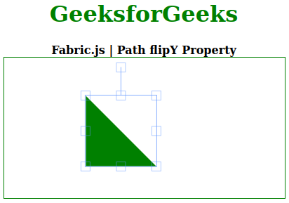 Fabric.js Path flipY属性