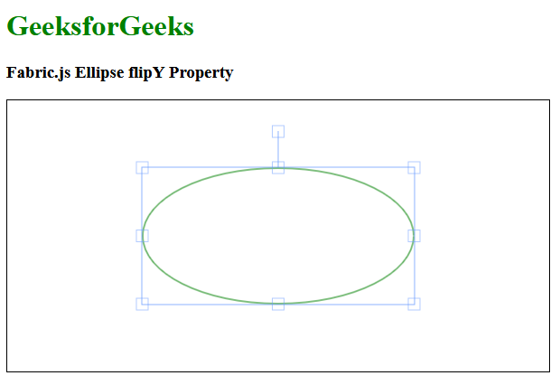 Fabric.js 椭圆flipY属性