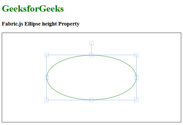 Fabric.js 椭圆高度属性
