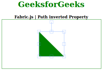 Fabric.js Path反转属性