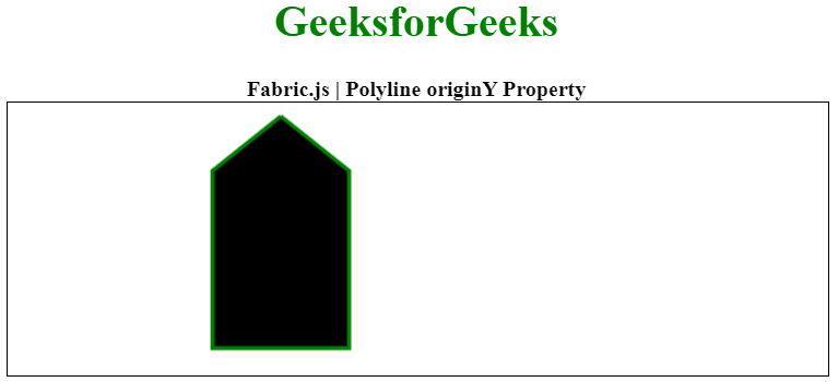 Fabric.js Polyline originY属性 Fabric.js Polyline originY属性