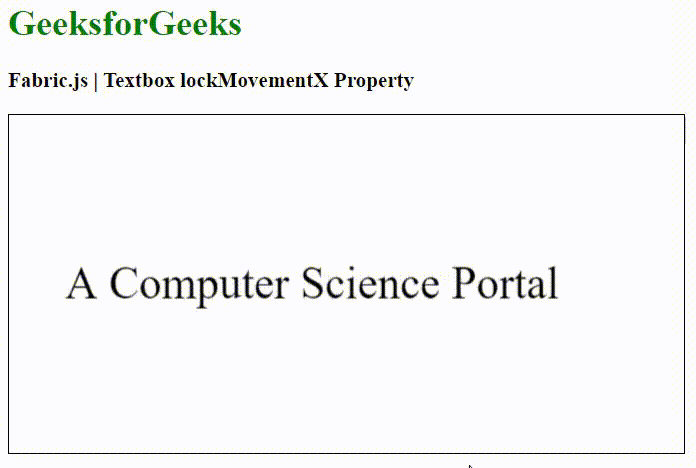 Fabric.js Textbox lockMovementX 属性 Fabric.js Textbox lockMovementX 属性