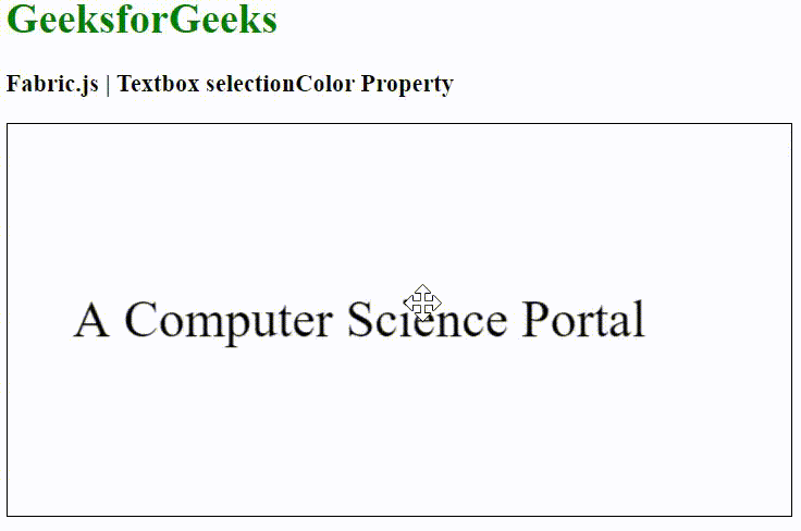Fabric.js 文本框选择颜色属性 Fabric.js 文本框选择颜色属性