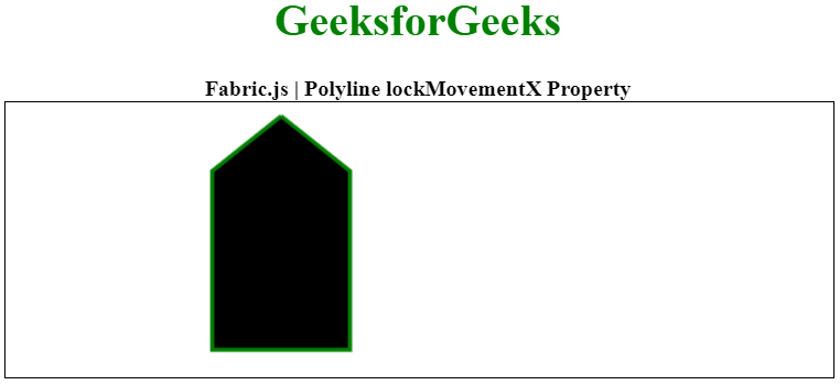 Fabric.js Polyline lockMovementX 属性 Fabric.js Polyline lockMovementX 属性