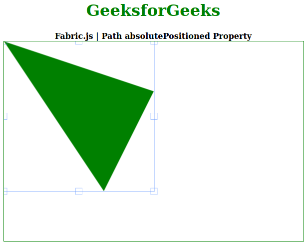 Fabric.js Path的absolutePositioned属性