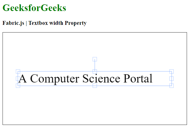 Fabric.js 文本框width属性