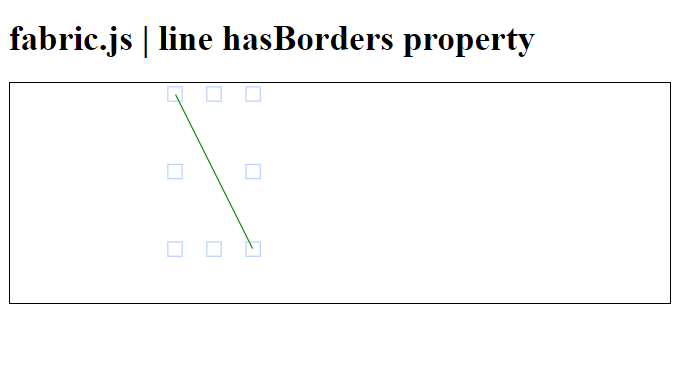 Fabric.js line hasBorders 属性