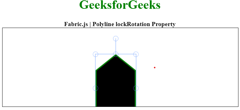 Fabric.js 折线 lockRotation 属性