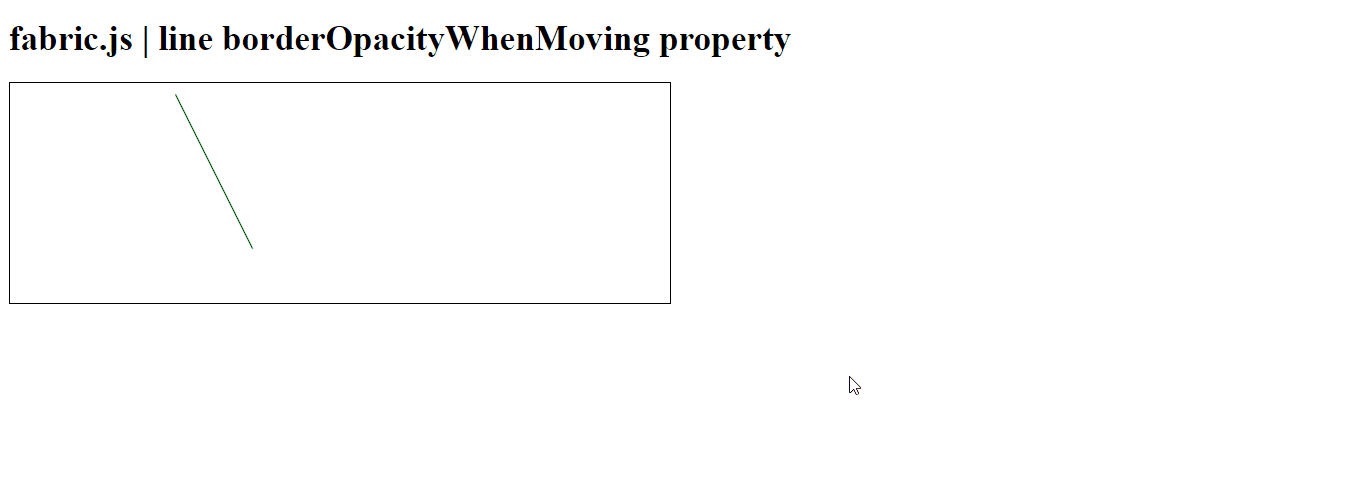 Fabric.js 线条 borderOpacityWhenMoving 属性