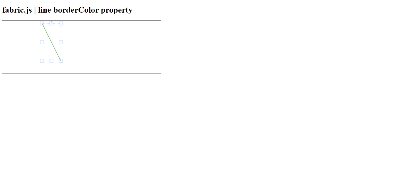 Fabric.js line borderDashArray 属性