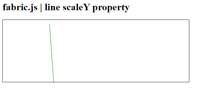 Fabric.js line scaleY 属性