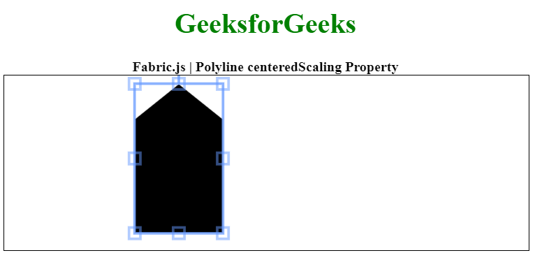 Fabric.js Polyline centeredScaling属性