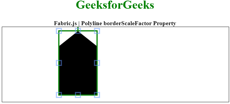 Fabric.js Polyline borderScaleFactor 属性