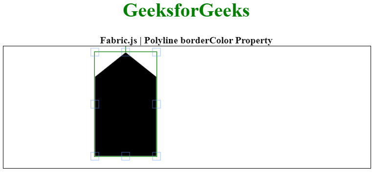 Fabric.js Polyline borderColor 属性