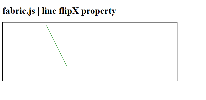 Fabric.js line flipX 属性