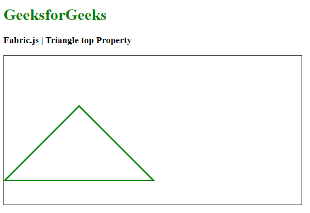 Fabric.js 三角形top属性