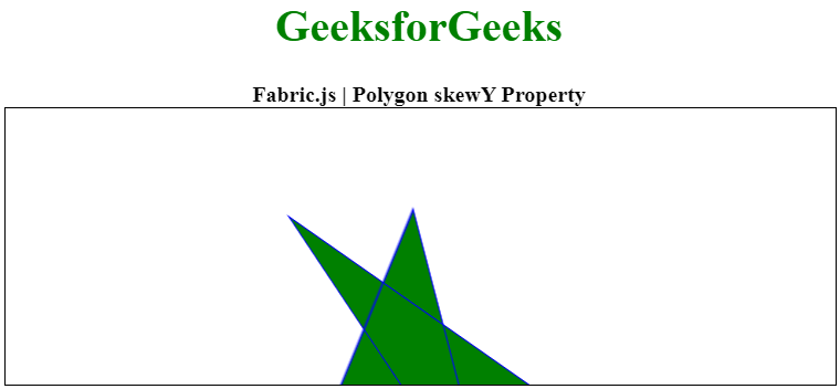 Fabric.js 多边形的 skewY 属性