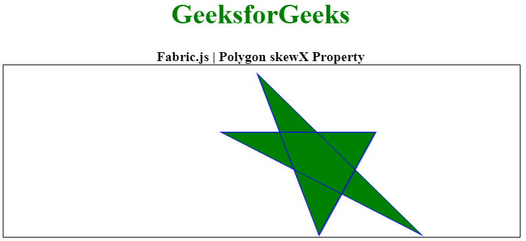 Fabric.js 多边形skewX属性