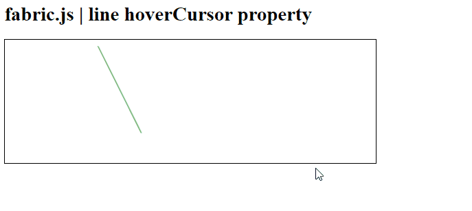 Fabric.js line hoverCursor 属性 Fabric.js line hoverCursor 属性