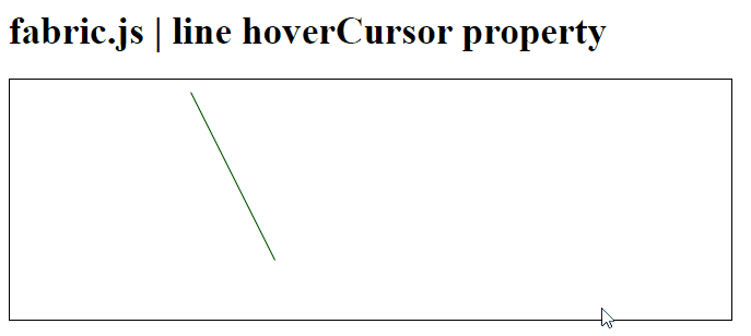 Fabric.js line hoverCursor 属性 Fabric.js line hoverCursor 属性