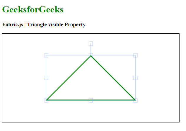 Fabric.js 三角形可见属性