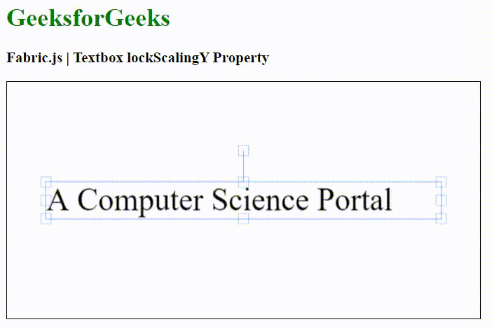 Fabric.js 文本框lockScalingY属性 Fabric.js 文本框lockScalingY属性