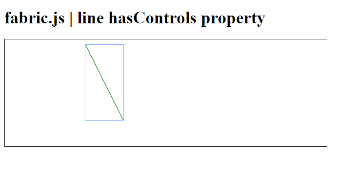 Fabric.js line hasControls属性