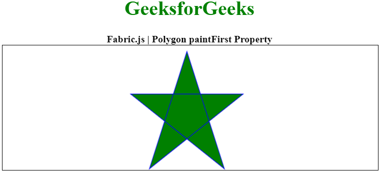Fabric.js 多边形属性paintFirst