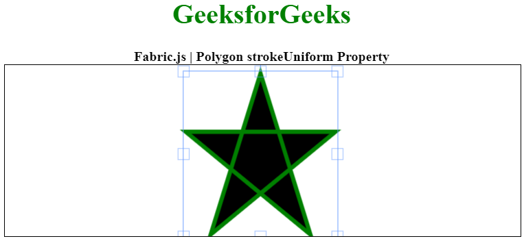 Fabric.js 多边形strokeUniform属性