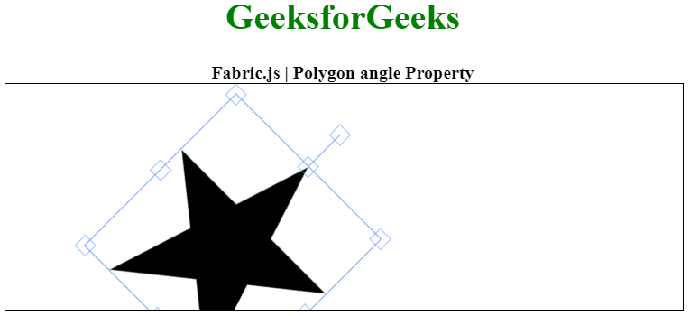 Fabric.js 多边形的角度属性