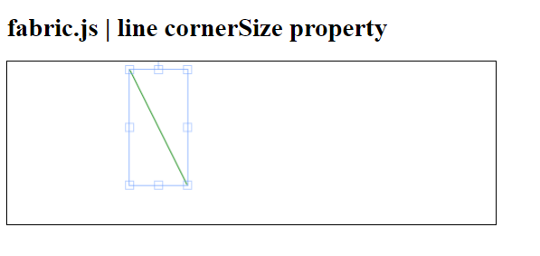 Fabric.js 线条cornerSize属性