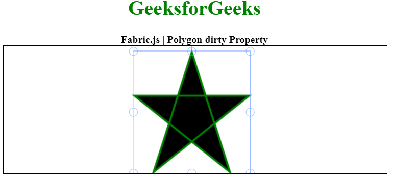 Fabric.js Polygon dirty 属性
