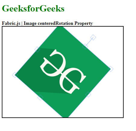 Fabric.js 图片 centeredRotation 属性