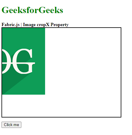 Fabric.js 图像 cropX 属性