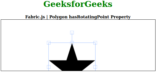 Fabric.js 多边形hasRotatingPoint属性