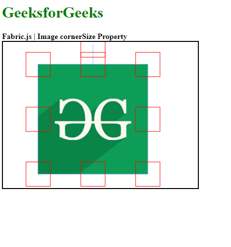 Fabric.js Image cornerSize 属性