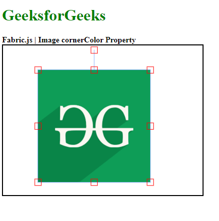 Fabric.js 图像cornerColor属性