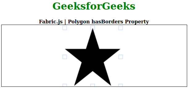 Fabric.js Polygon hasBorders属性 Fabric.js Polygon hasBorders属性