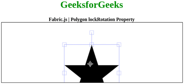 Fabric.js 多边形 lockRotation 属性