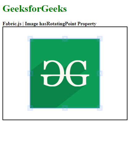 Fabric.js 图片的hasRotatingPoint属性