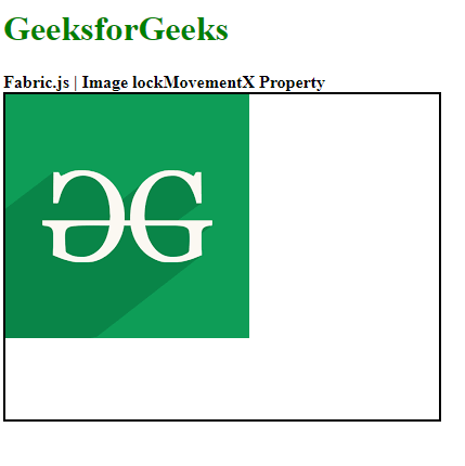 Fabric.js 图像lockMovementX属性
