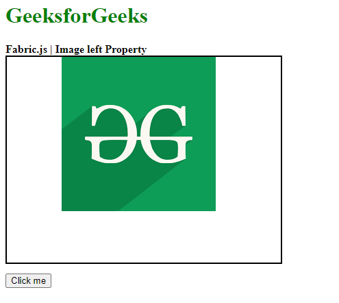 Fabric.js 图片 left 属性