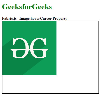 Fabric.js Image hoverCursor 属性