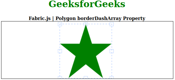 Fabric.js 多边形borderDashArray属性