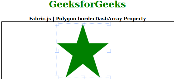 Fabric.js 多边形borderDashArray属性