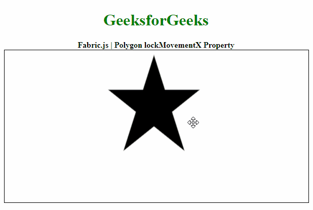 Fabric.js 多边形 lockMovementX 属性