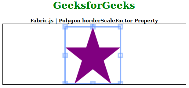 Fabric.js 多边形borderScaleFactor属性