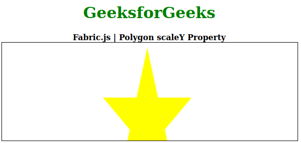Fabric.js 多边形scaleY属性