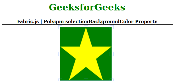 Fabric.js 多边形selectionBackgroundColor属性